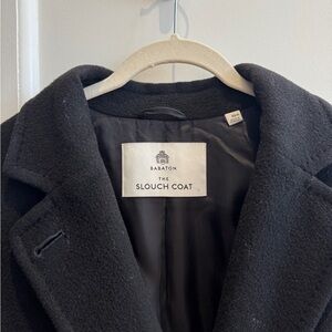 Babaton Aritzia Black Slouch Coat - Size XS